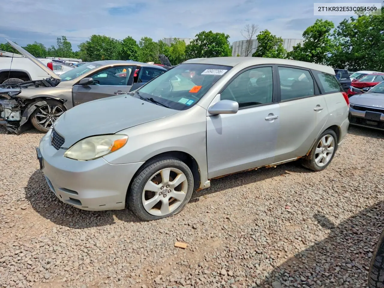 2003 Toyota Matrix VIN: 2T1KR32E53C054509 Lot: 59947786