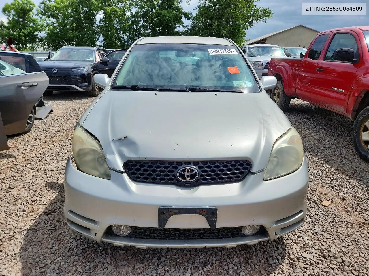 2003 Toyota Matrix VIN: 2T1KR32E53C054509 Lot: 59947786