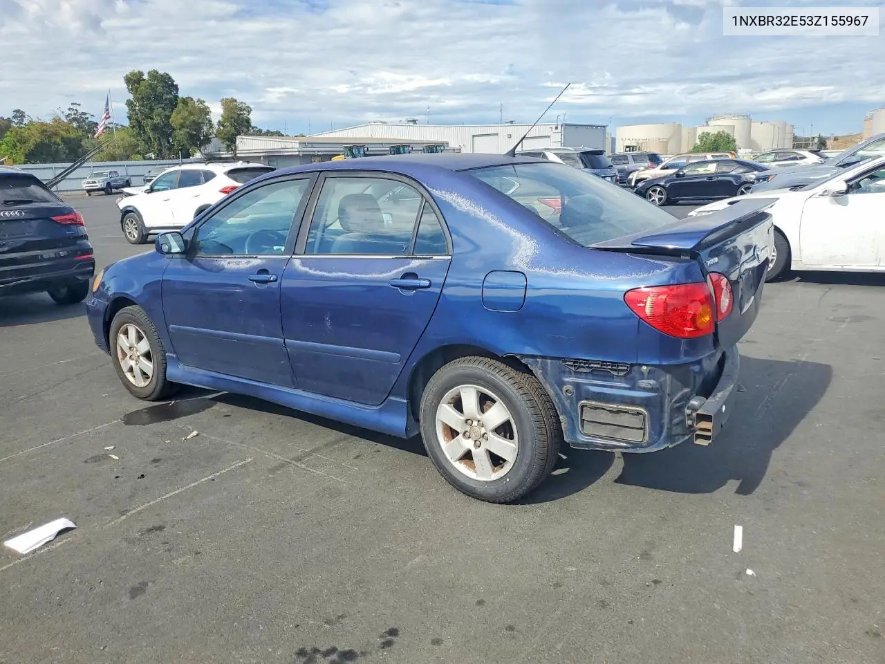 2003 Toyota Corolla S VIN: 1NXBR32E53Z155967 Lot: 61421936