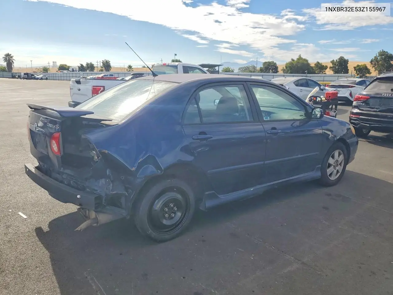 2003 Toyota Corolla S VIN: 1NXBR32E53Z155967 Lot: 61421936