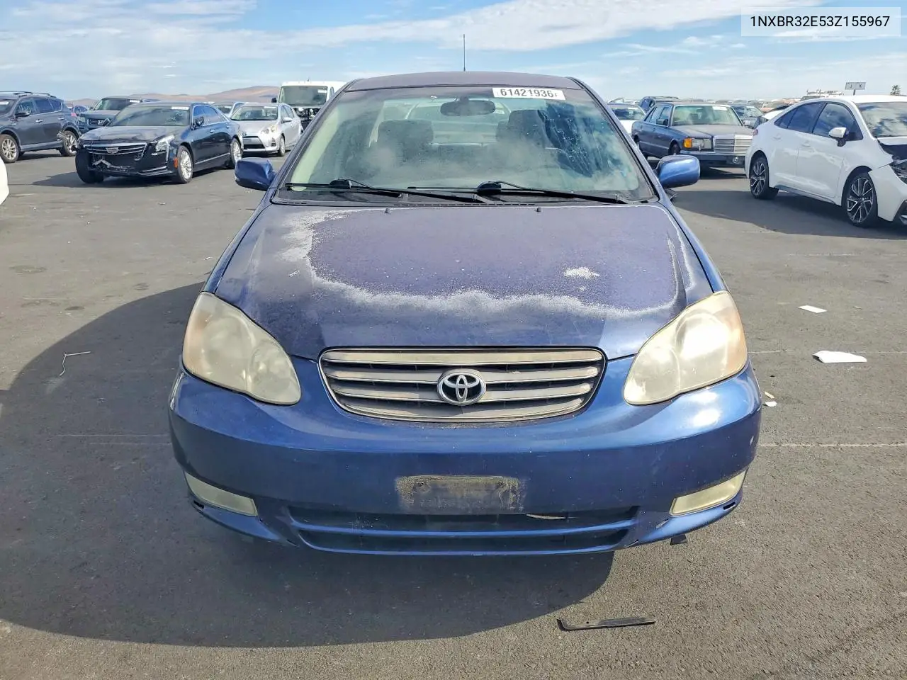 2003 Toyota Corolla S VIN: 1NXBR32E53Z155967 Lot: 61421936