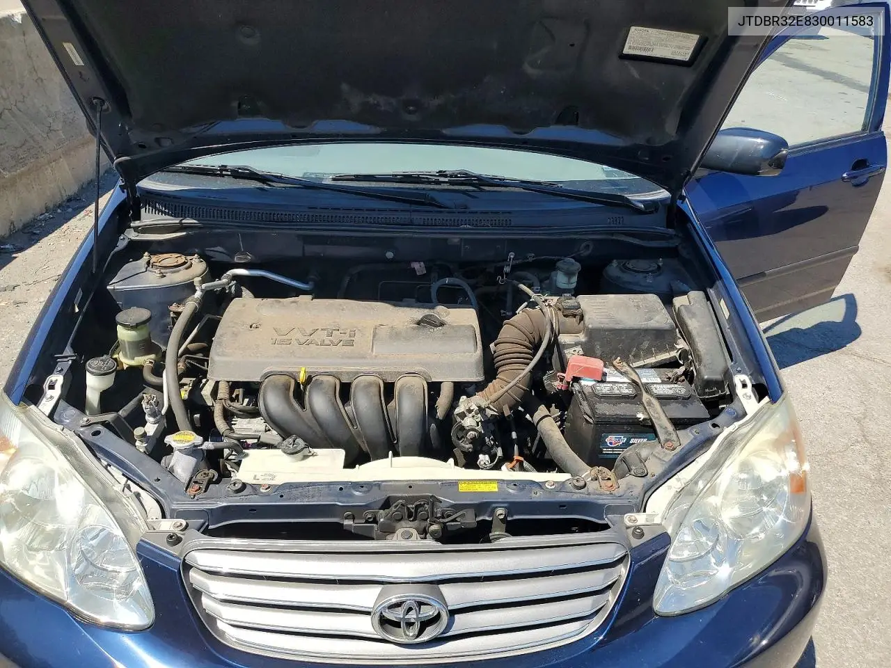 2003 Toyota Corolla Ce VIN: JTDBR32E830011583 Lot: 61666656