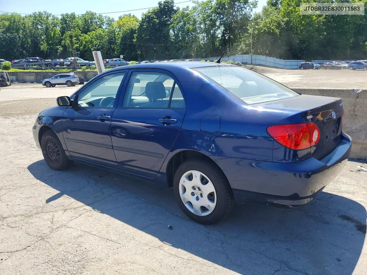 2003 Toyota Corolla Ce VIN: JTDBR32E830011583 Lot: 61666656