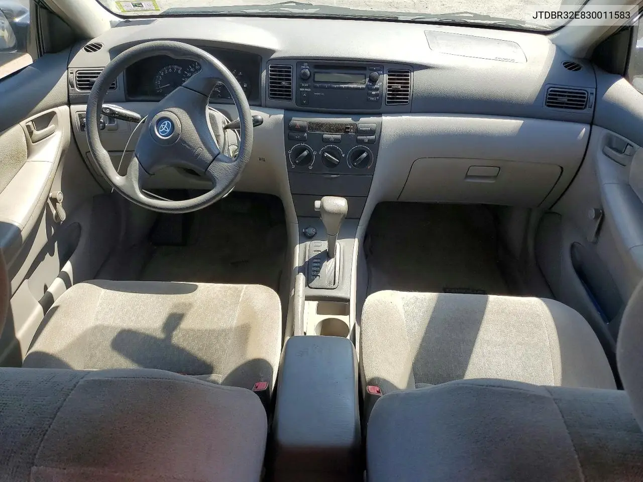 2003 Toyota Corolla Ce VIN: JTDBR32E830011583 Lot: 61666656
