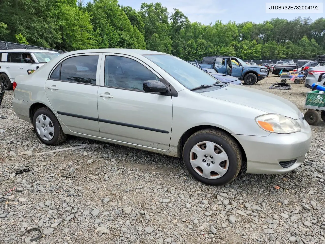 2003 Toyota Corolla Ce VIN: JTDBR32E732004192 Lot: 61769036