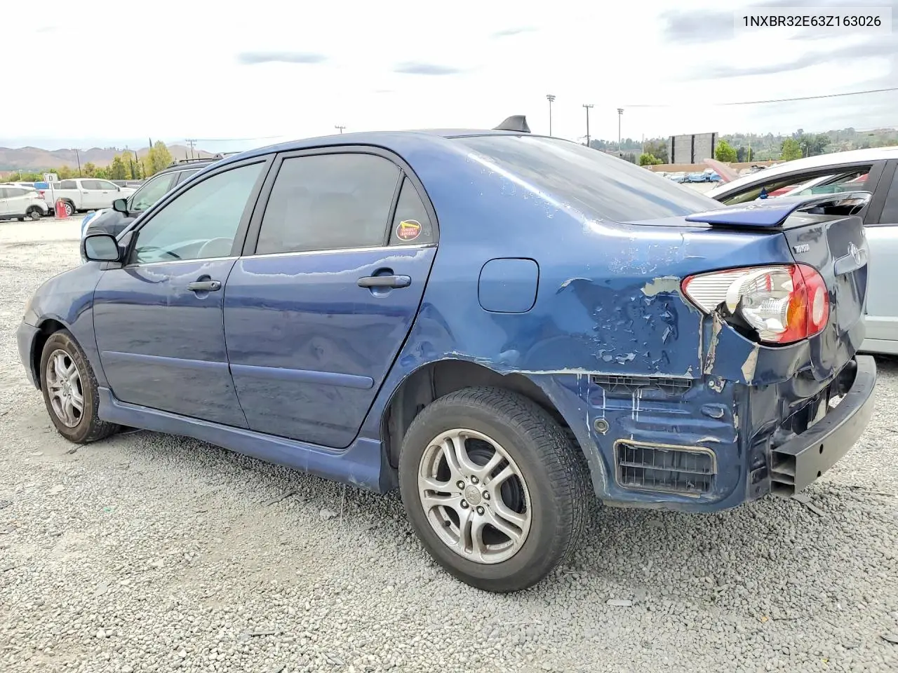 2003 Toyota Corolla S VIN: 1NXBR32E63Z163026 Lot: 61785576