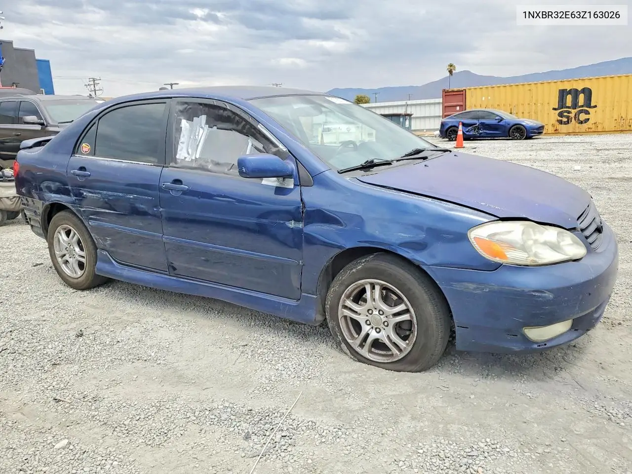 2003 Toyota Corolla S VIN: 1NXBR32E63Z163026 Lot: 61785576