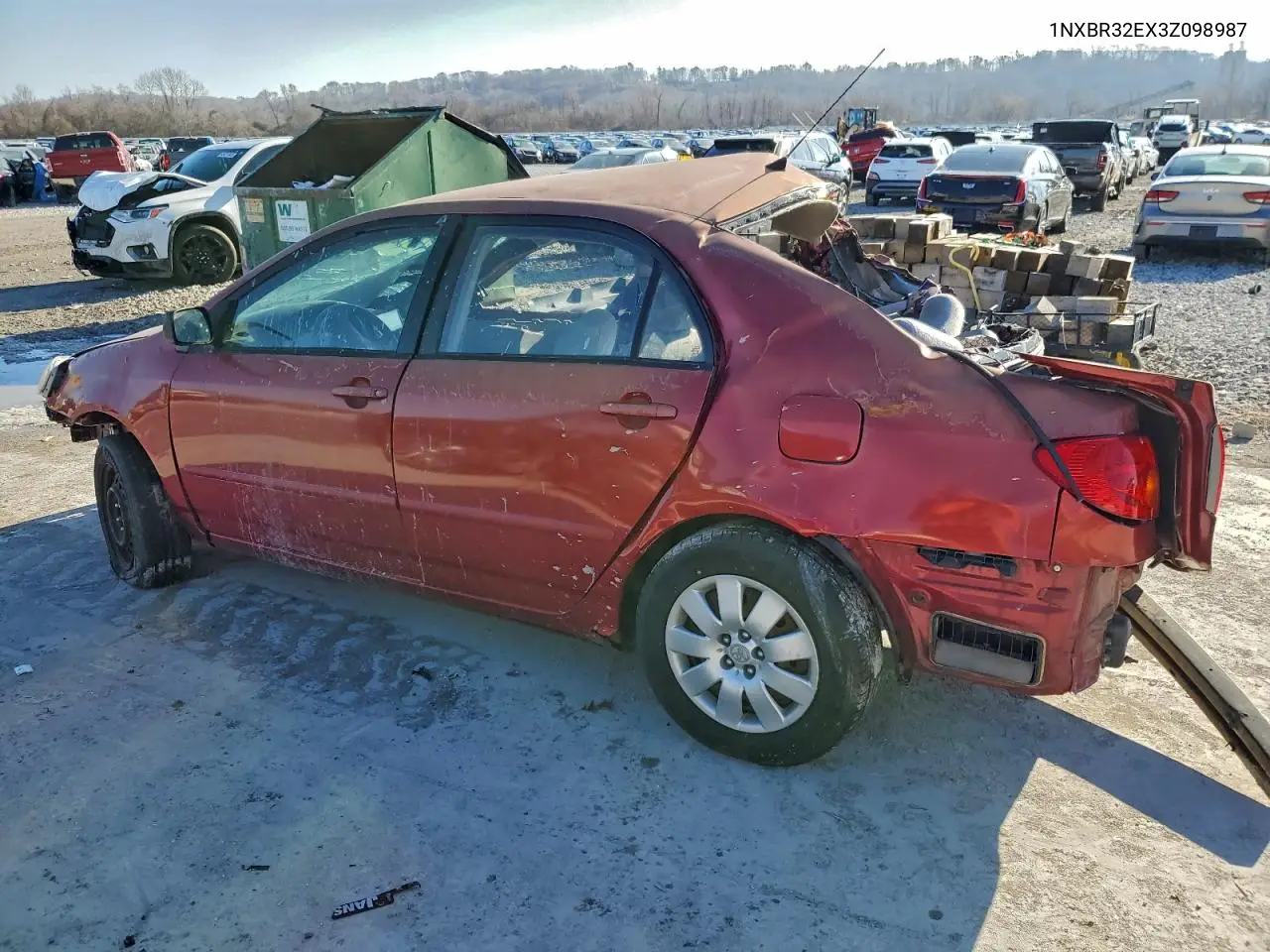 1NXBR32EX3Z098987 2003 Toyota Corolla Le