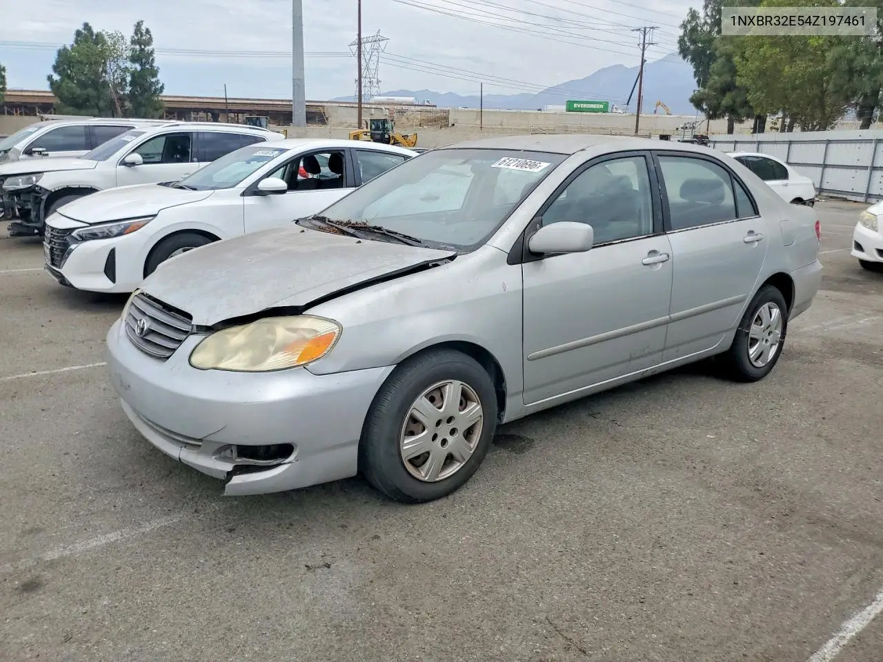 2004 Toyota Corolla Le VIN: 1NXBR32E54Z197461 Lot: 61210696