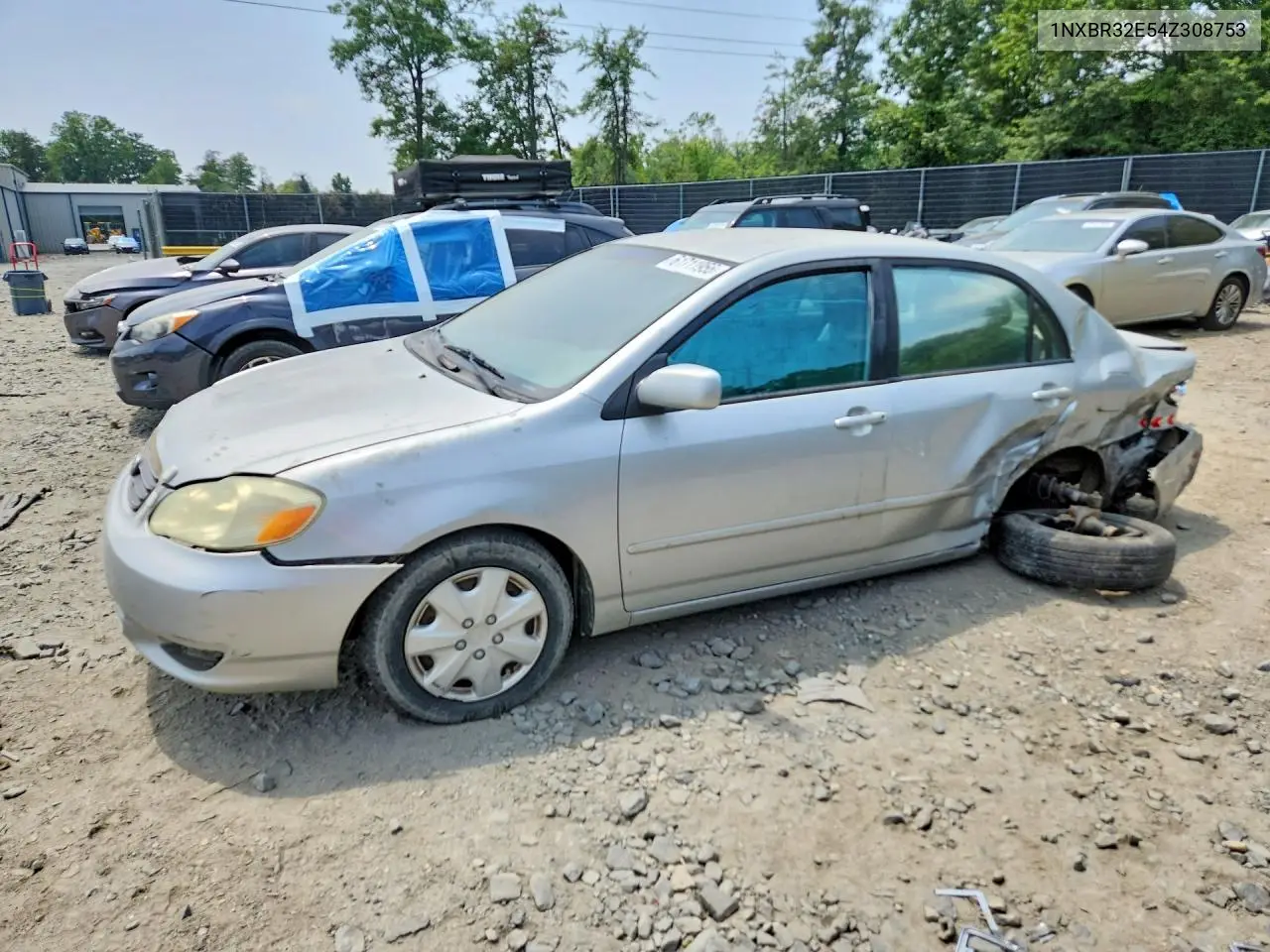 2004 Toyota Corolla Le VIN: 1NXBR32E54Z308753 Lot: 61711956