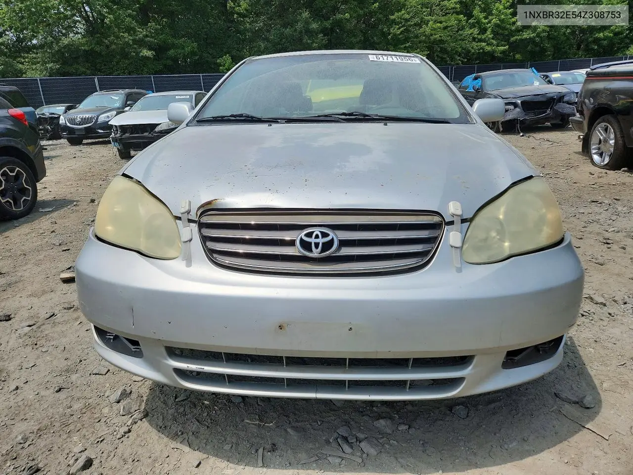 2004 Toyota Corolla Le VIN: 1NXBR32E54Z308753 Lot: 61711956