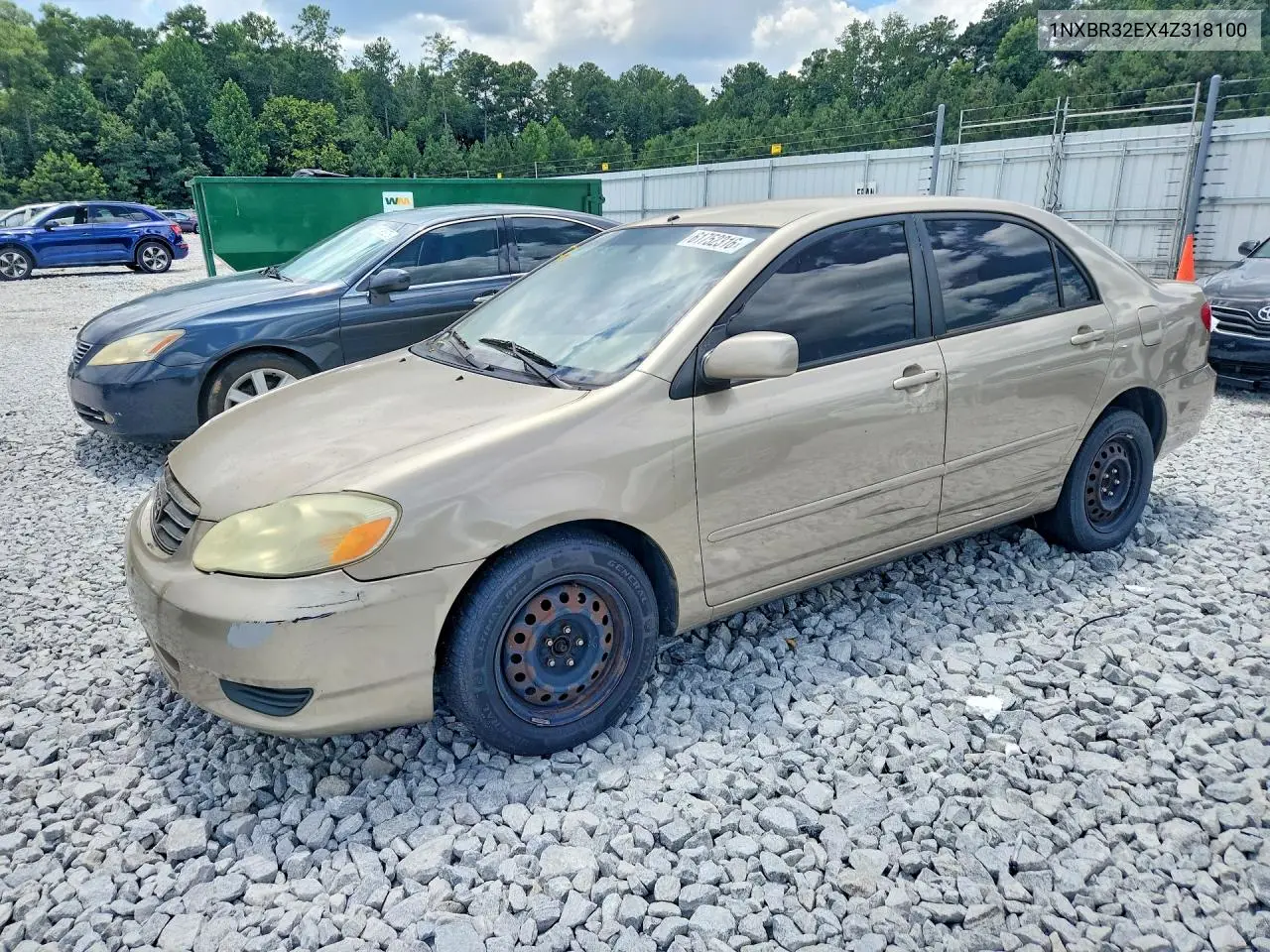 2004 Toyota Corolla Le VIN: 1NXBR32EX4Z318100 Lot: 61752316