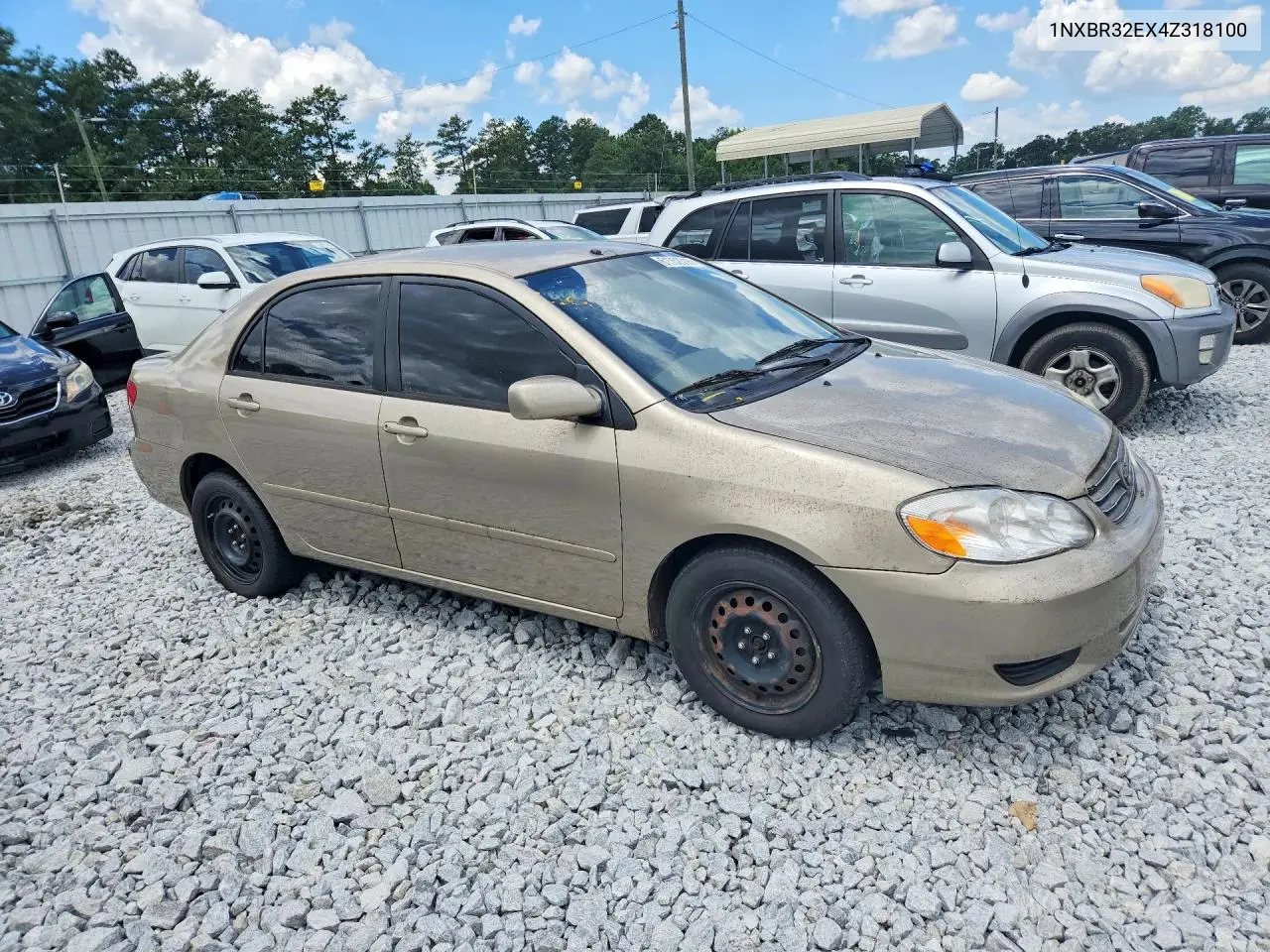 2004 Toyota Corolla Le VIN: 1NXBR32EX4Z318100 Lot: 61752316