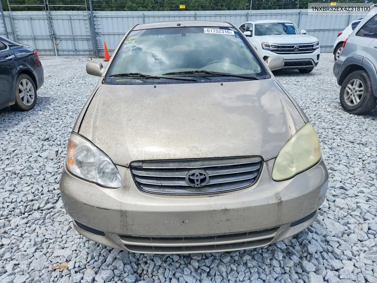 2004 Toyota Corolla Le VIN: 1NXBR32EX4Z318100 Lot: 61752316