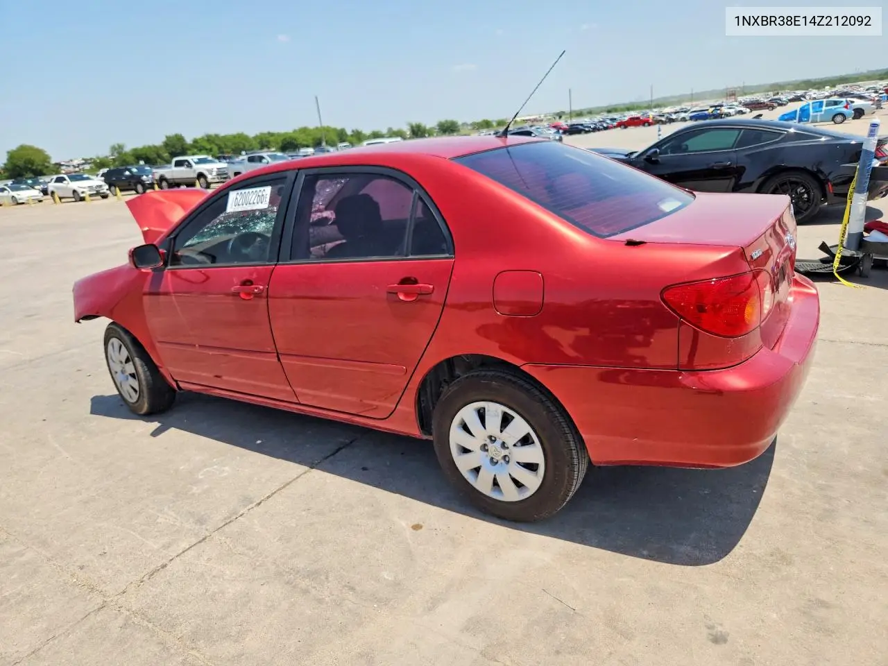 2004 Toyota Corolla Le VIN: 1NXBR38E14Z212092 Lot: 62002266