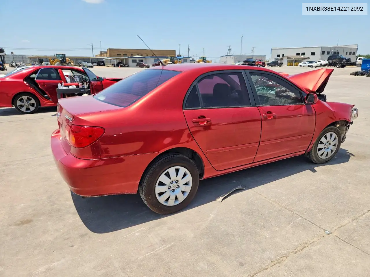 2004 Toyota Corolla Le VIN: 1NXBR38E14Z212092 Lot: 62002266