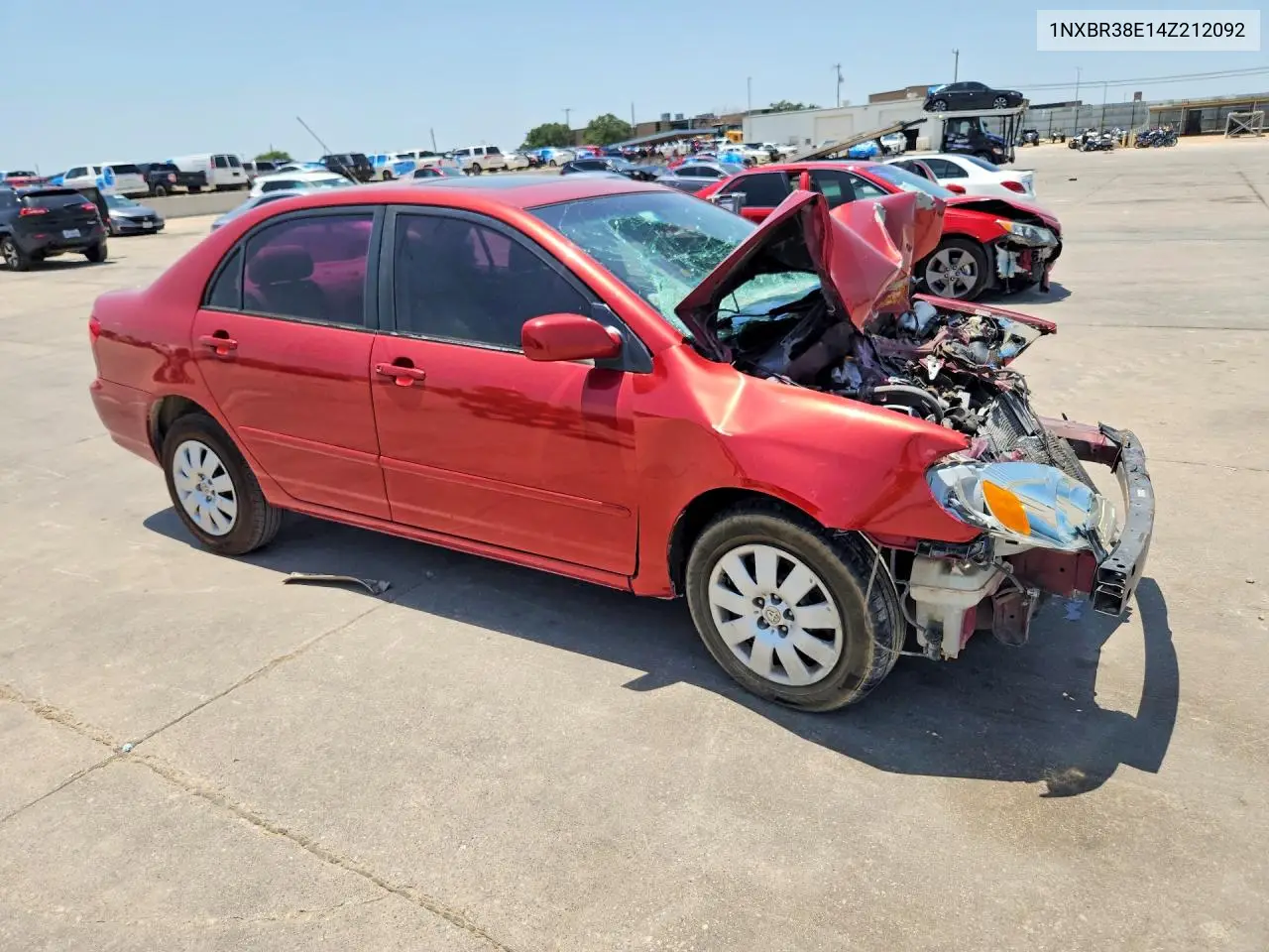 2004 Toyota Corolla Le VIN: 1NXBR38E14Z212092 Lot: 62002266
