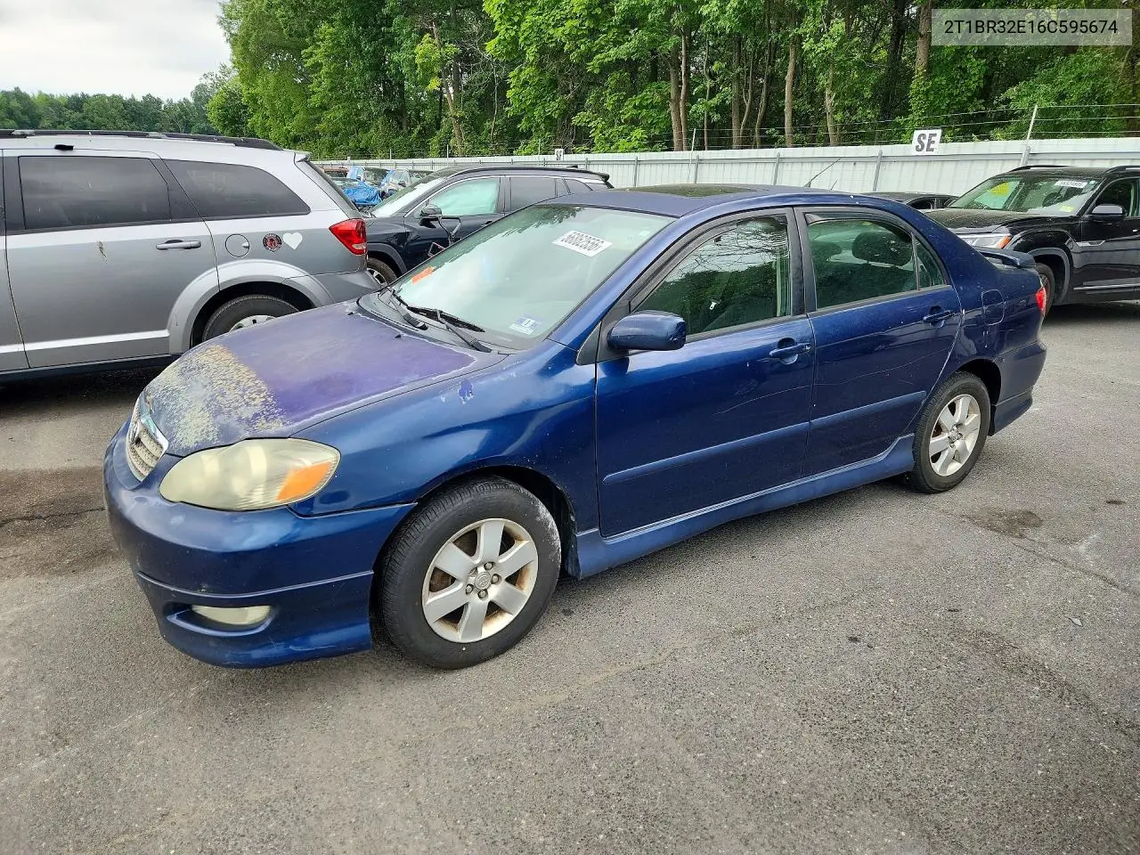 2006 Toyota Corolla S VIN: 2T1BR32E16C595674 Lot: 56862556