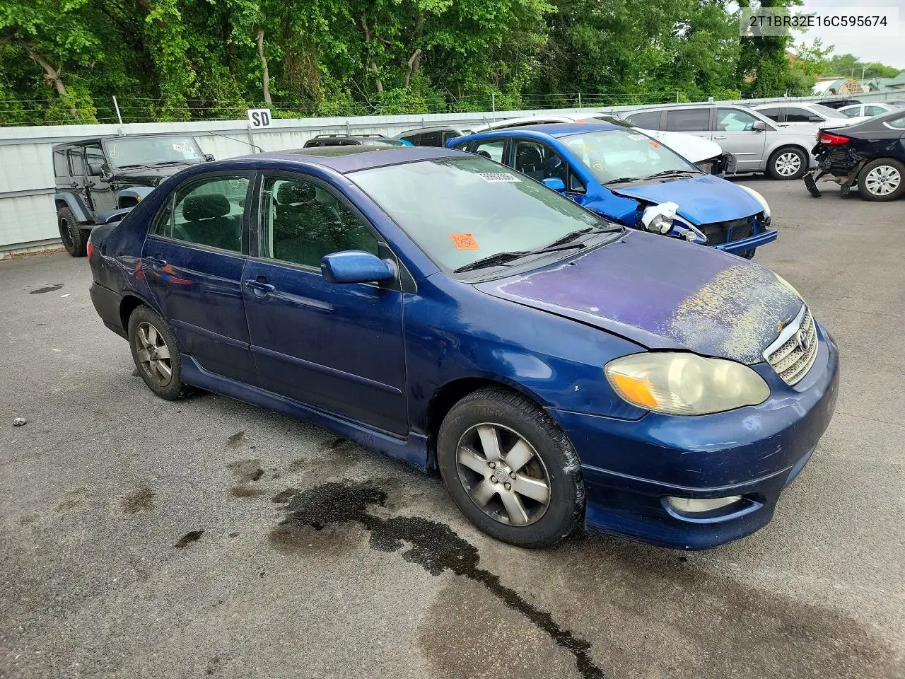 2006 Toyota Corolla S VIN: 2T1BR32E16C595674 Lot: 56862556