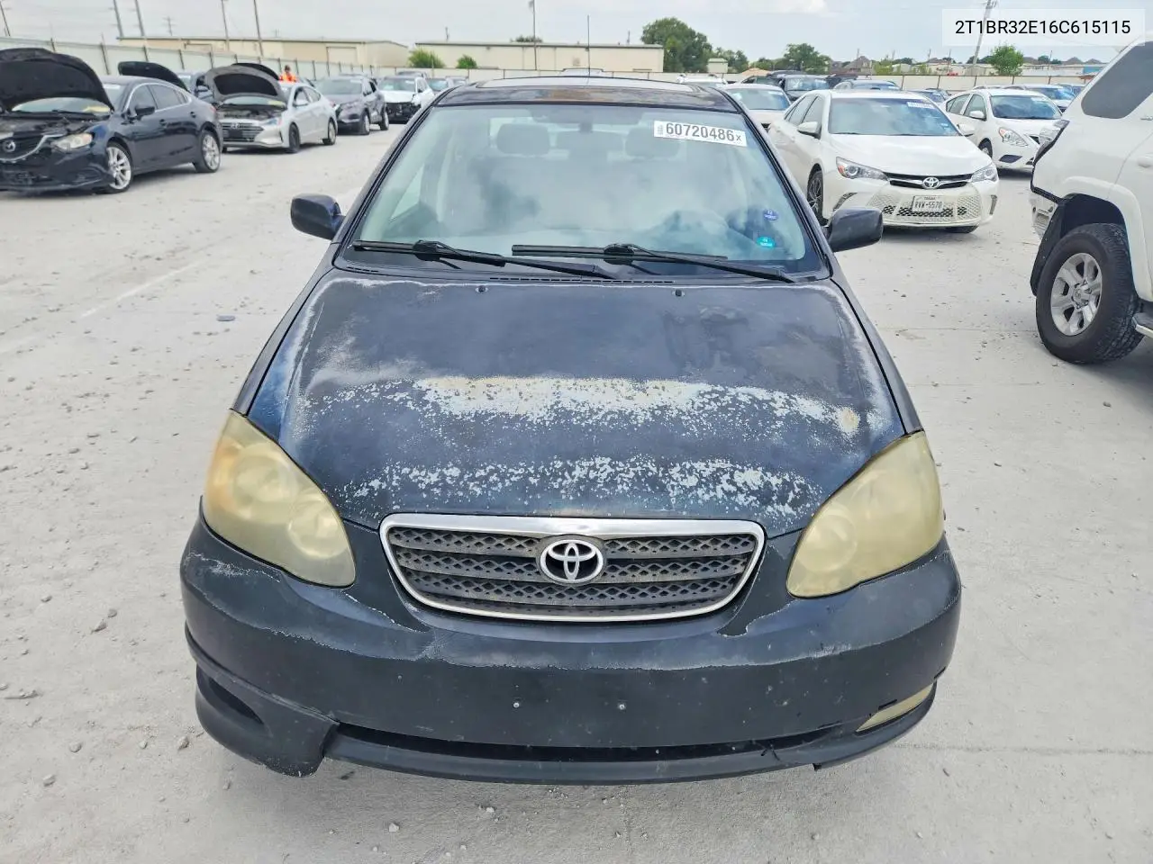 2006 Toyota Corolla S VIN: 2T1BR32E16C615115 Lot: 60720486