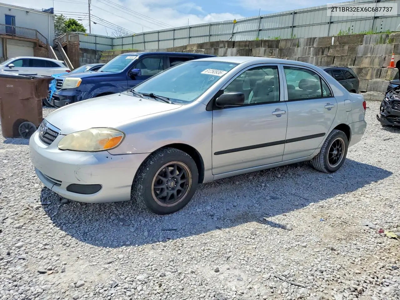 2006 Toyota Corolla Ce VIN: 2T1BR32EX6C687737 Lot: 61250936