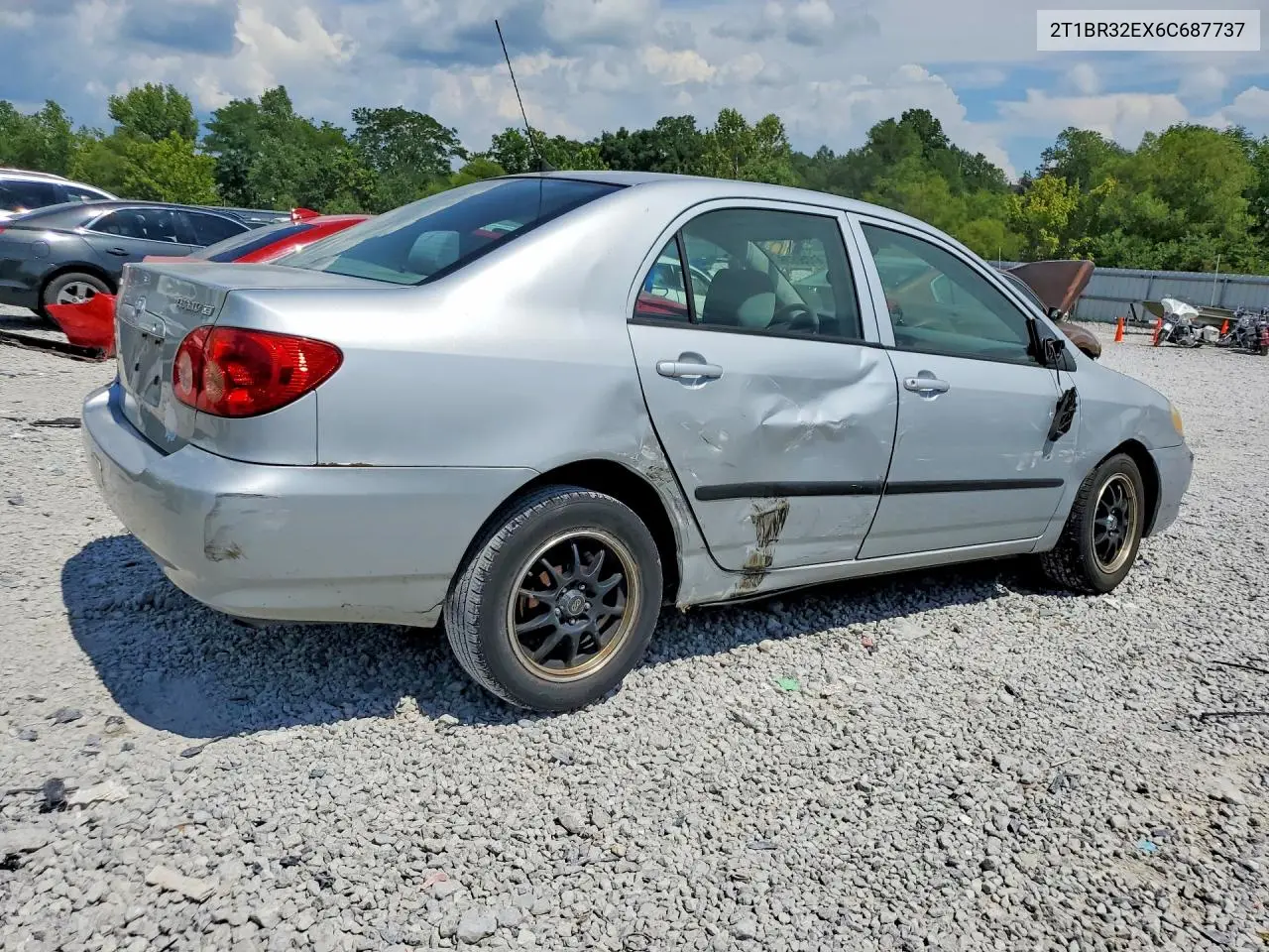 2006 Toyota Corolla Ce VIN: 2T1BR32EX6C687737 Lot: 61250936