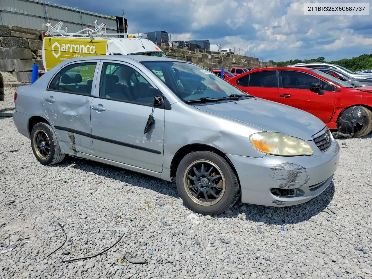 2006 Toyota Corolla Ce VIN: 2T1BR32EX6C687737 Lot: 61250936