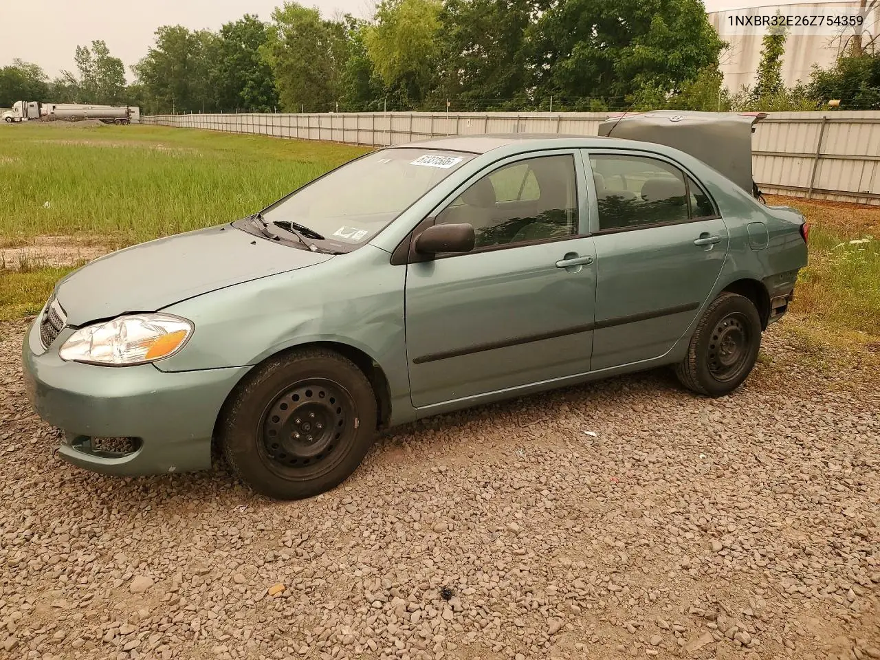 2006 Toyota Corolla Ce VIN: 1NXBR32E26Z754359 Lot: 61331506
