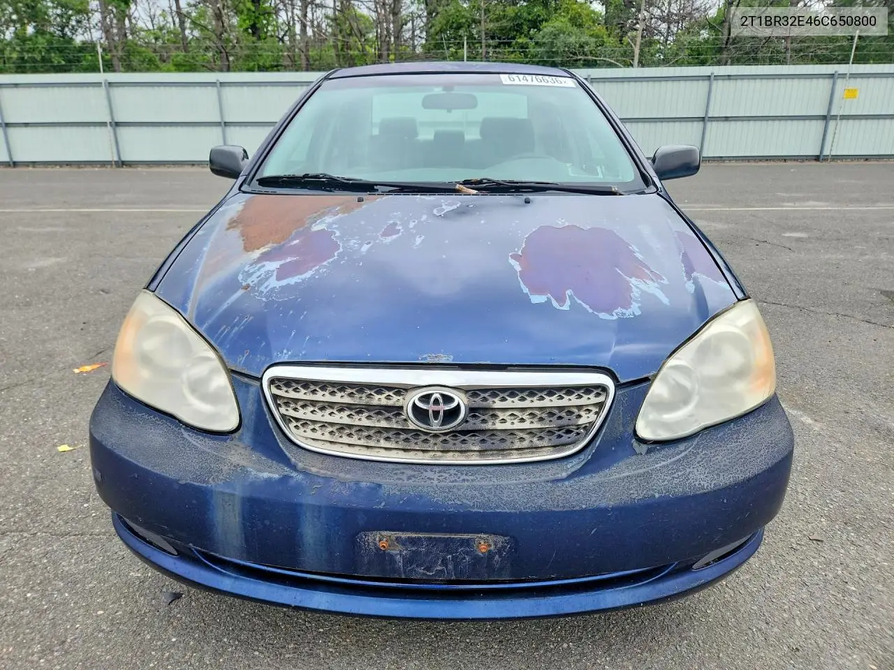 2006 Toyota Corolla Ce VIN: 2T1BR32E46C650800 Lot: 61476636