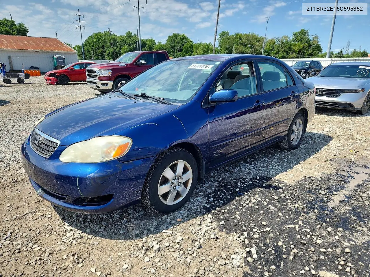 2006 Toyota Corolla Le VIN: 2T1BR32E16C595352 Lot: 61901816