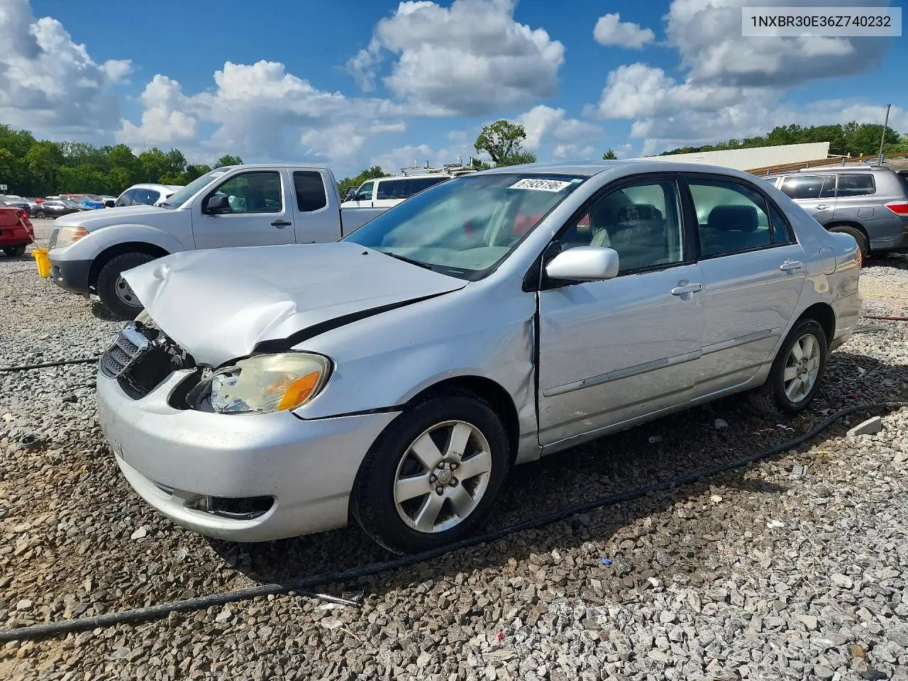 2006 Toyota Corolla Le VIN: 1NXBR30E36Z740232 Lot: 61935196