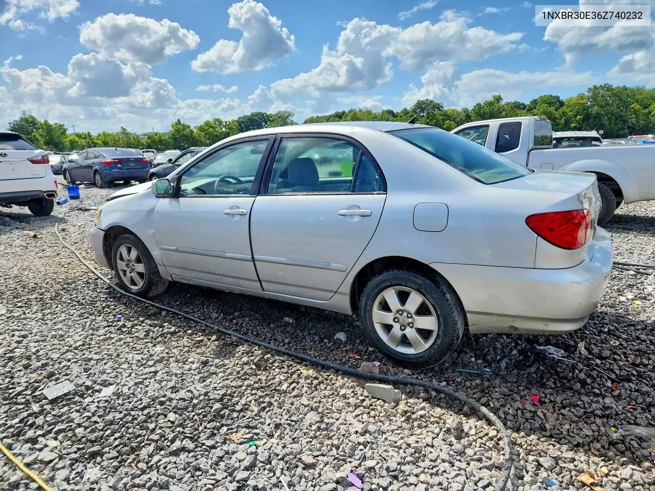 2006 Toyota Corolla Le VIN: 1NXBR30E36Z740232 Lot: 61935196
