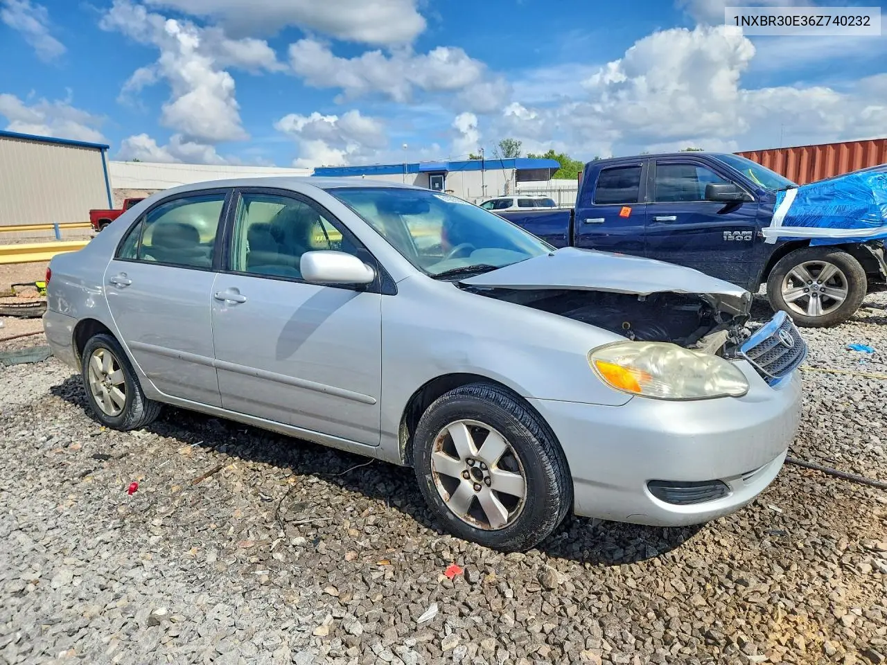 2006 Toyota Corolla Le VIN: 1NXBR30E36Z740232 Lot: 61935196