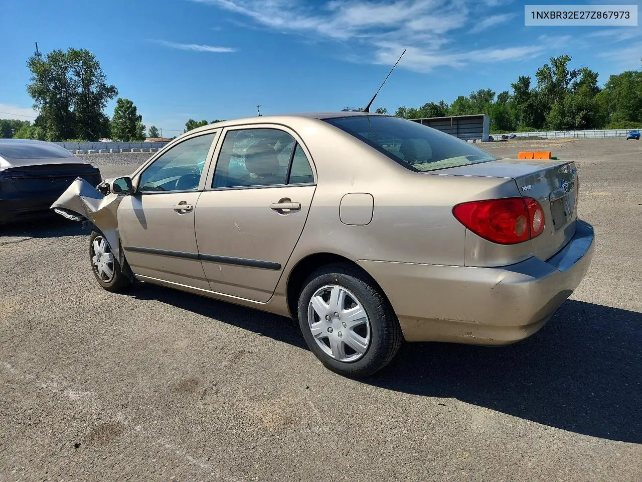 2007 Toyota Corolla Ce VIN: 1NXBR32E27Z867973 Lot: 58831596