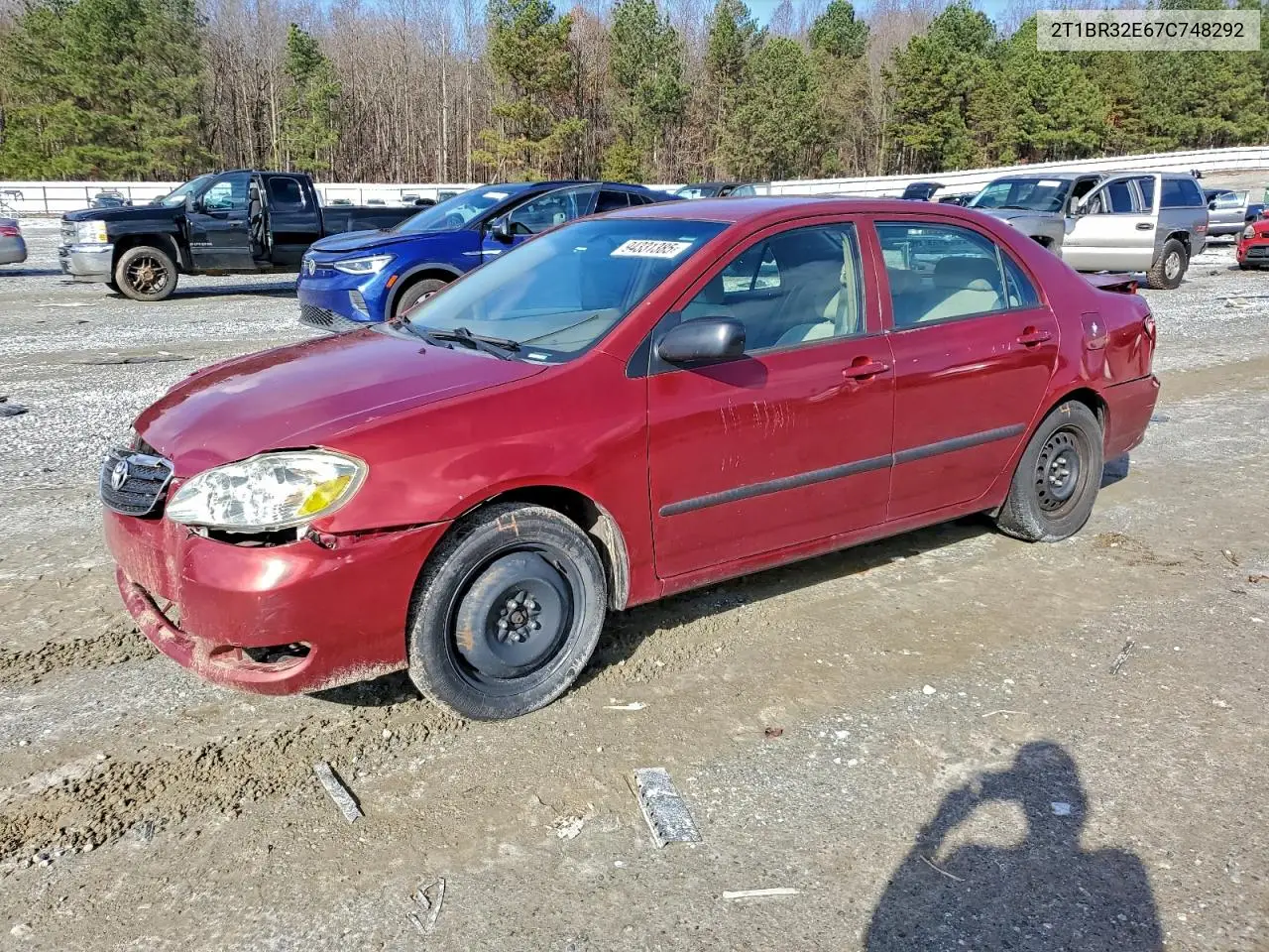 2T1BR32E67C748292 2007 Toyota Corolla Ce