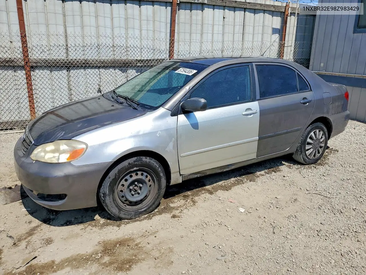 2008 Toyota Corolla Ce VIN: 1NXBR32E98Z983429 Lot: 57594306