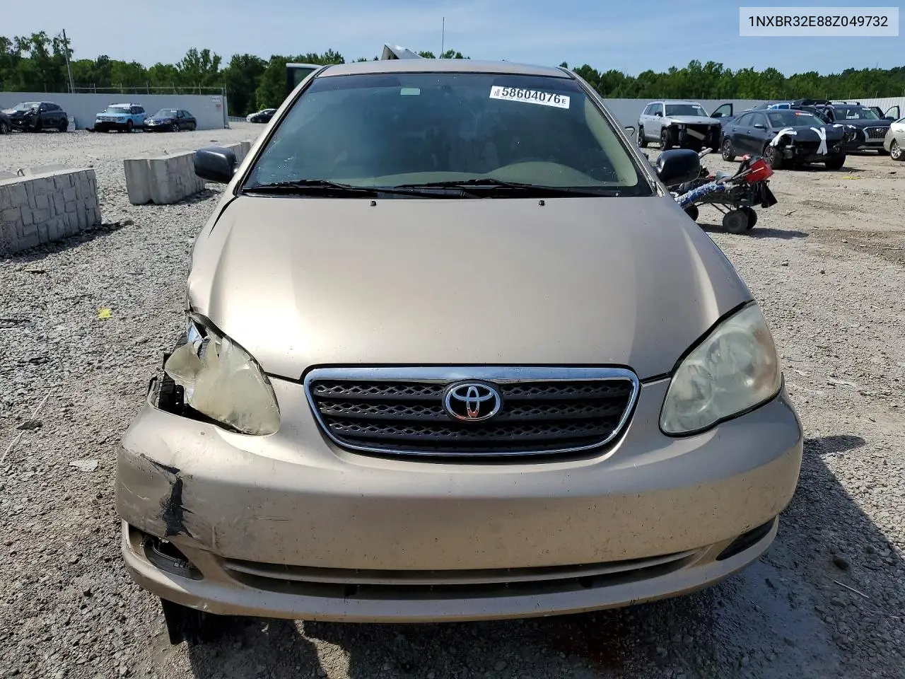 2008 Toyota Corolla Ce VIN: 1NXBR32E88Z049732 Lot: 58604076