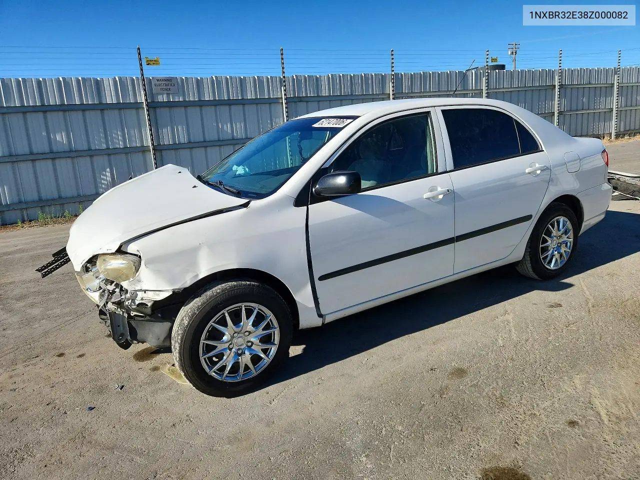 2008 Toyota Corolla Ce VIN: 1NXBR32E38Z000082 Lot: 62147006