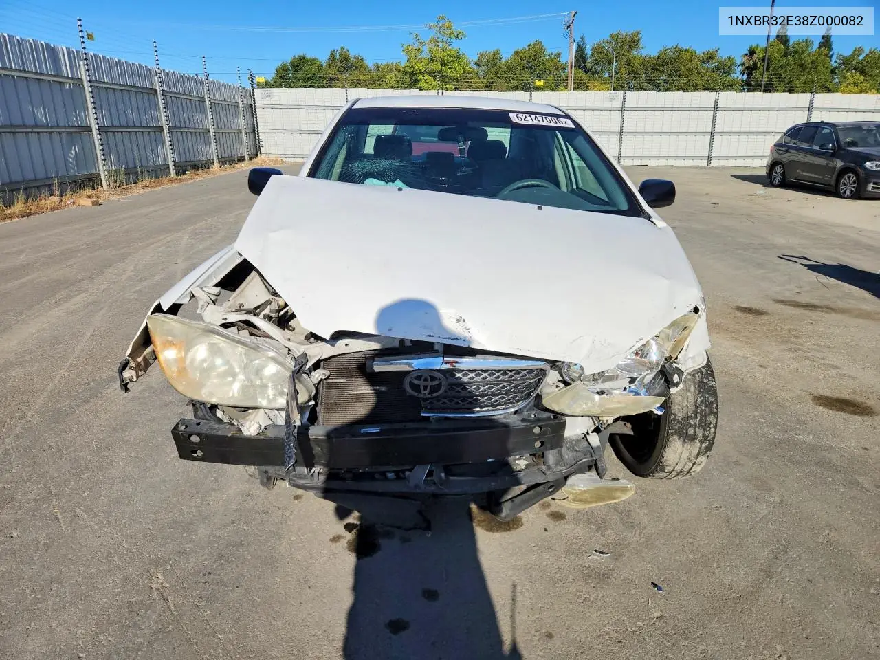 2008 Toyota Corolla Ce VIN: 1NXBR32E38Z000082 Lot: 62147006