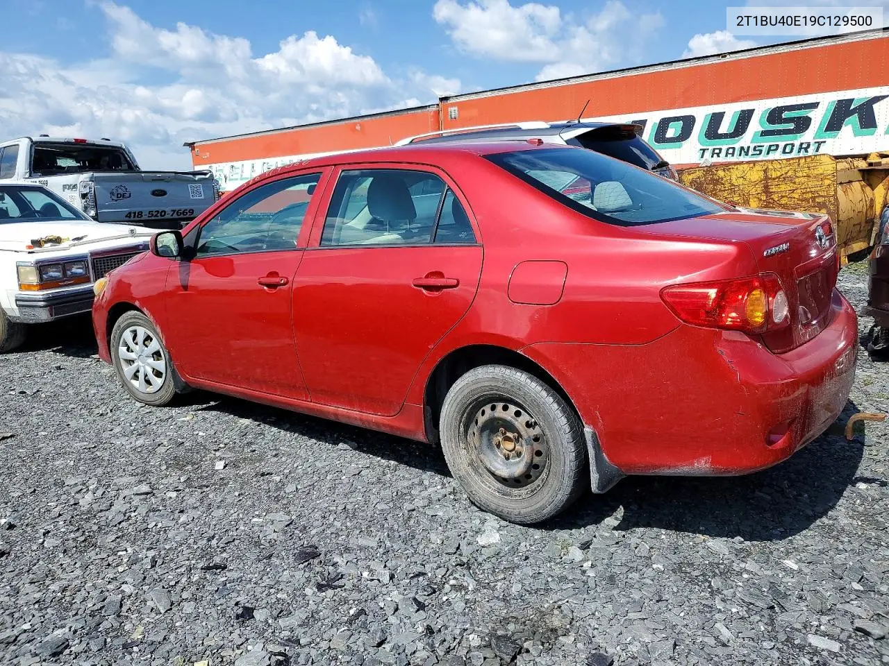 2009 Toyota Corolla Base VIN: 2T1BU40E19C129500 Lot: 58691906