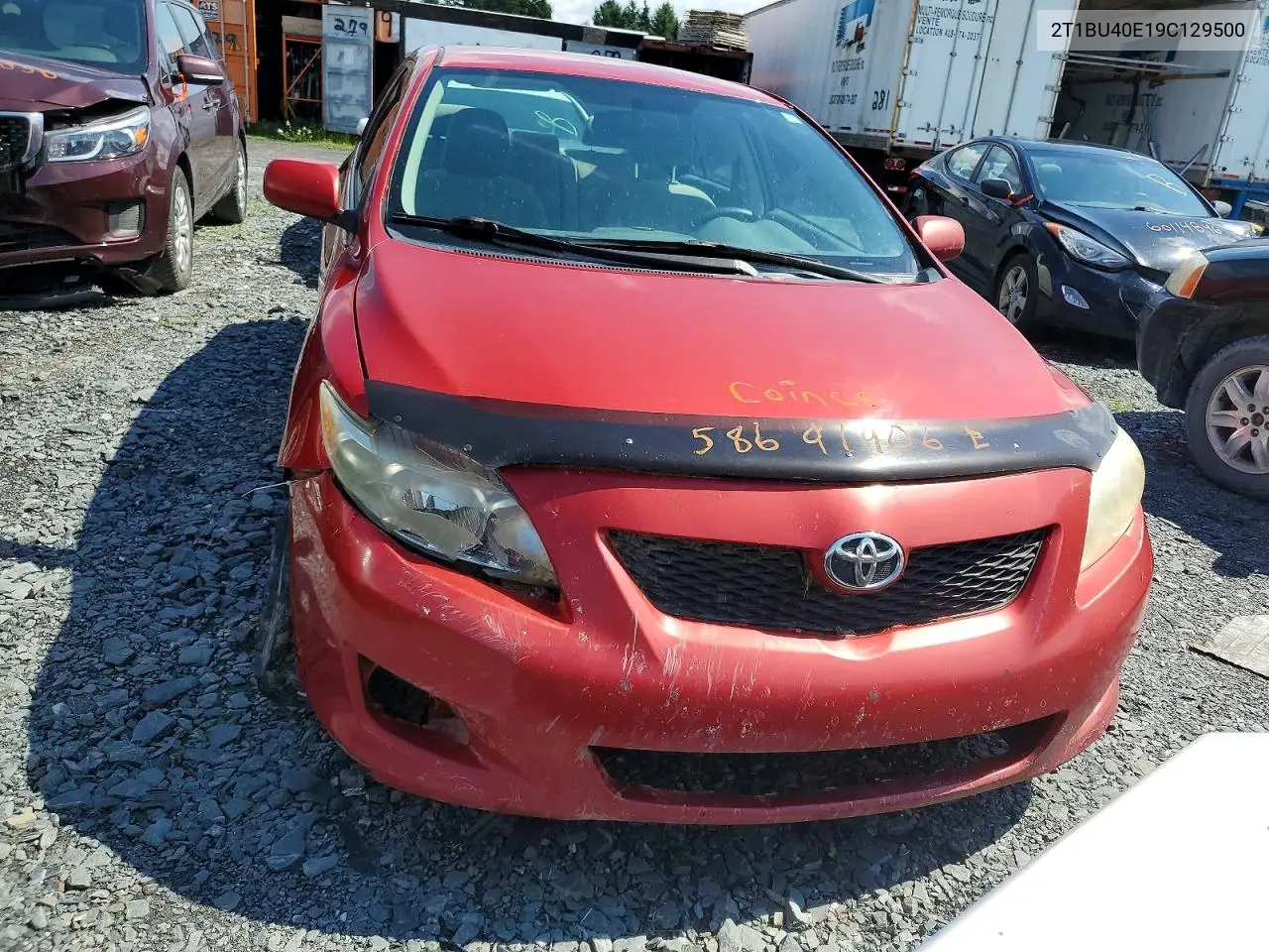 2009 Toyota Corolla Base VIN: 2T1BU40E19C129500 Lot: 58691906