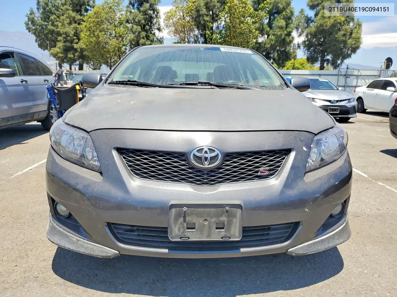2009 Toyota Corolla S VIN: 2T1BU40E19C094151 Lot: 58832396