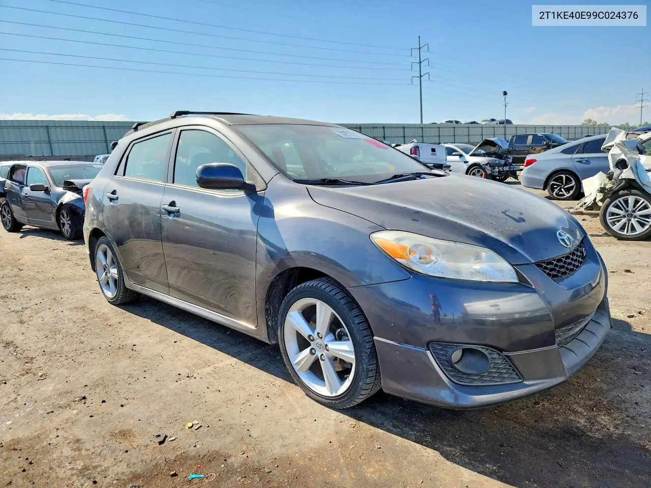 2009 Toyota Corolla Matrix S VIN: 2T1KE40E99C024376 Lot: 59978556