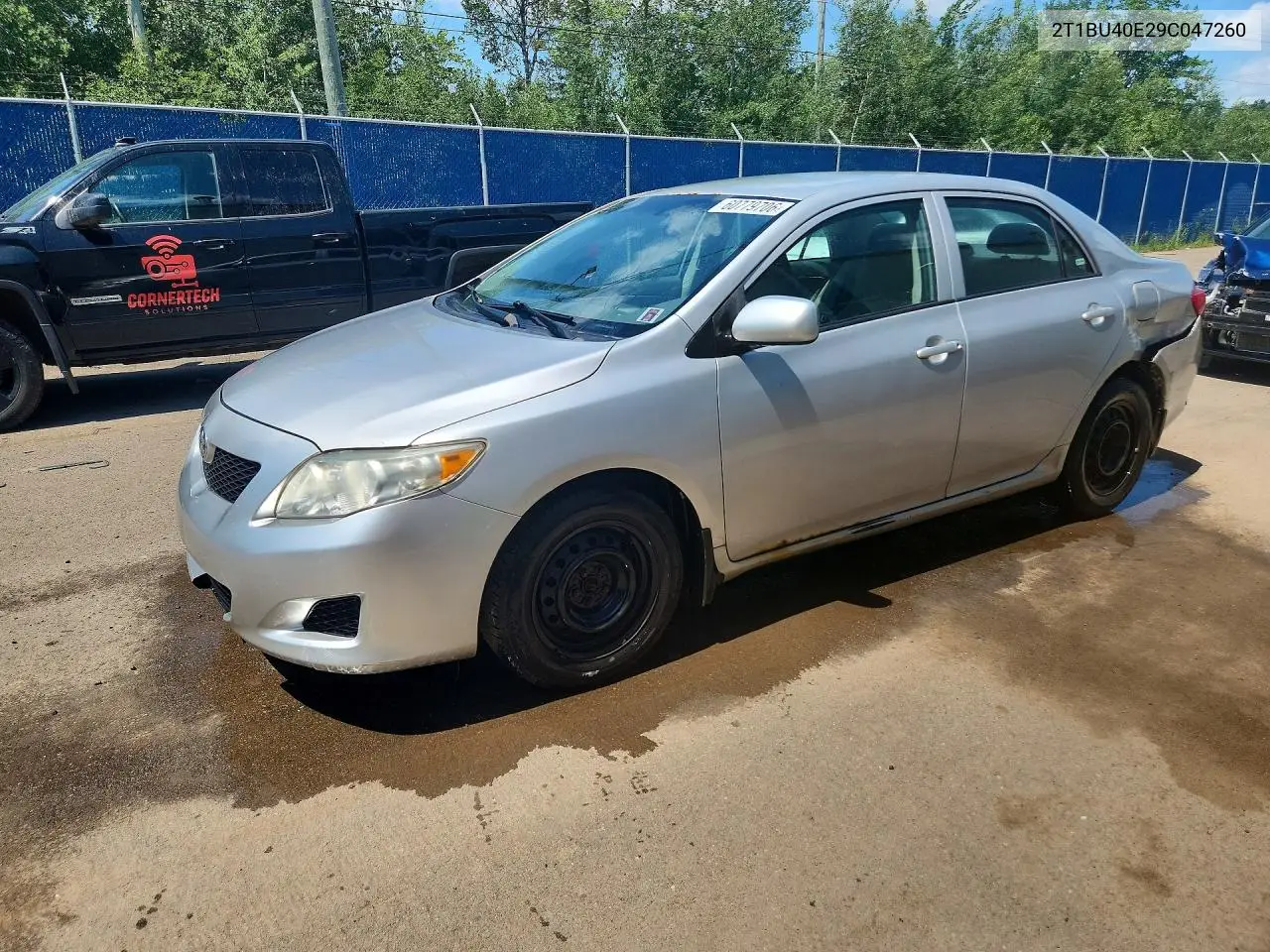 2009 Toyota Corolla Base VIN: 2T1BU40E29C047260 Lot: 60779706
