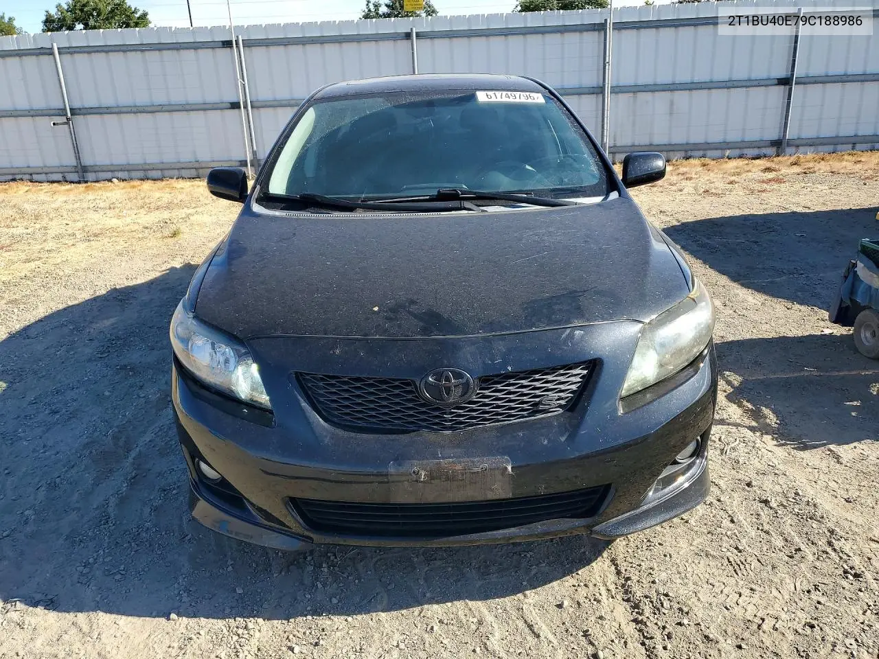 2009 Toyota Corolla S VIN: 2T1BU40E79C188986 Lot: 61749796