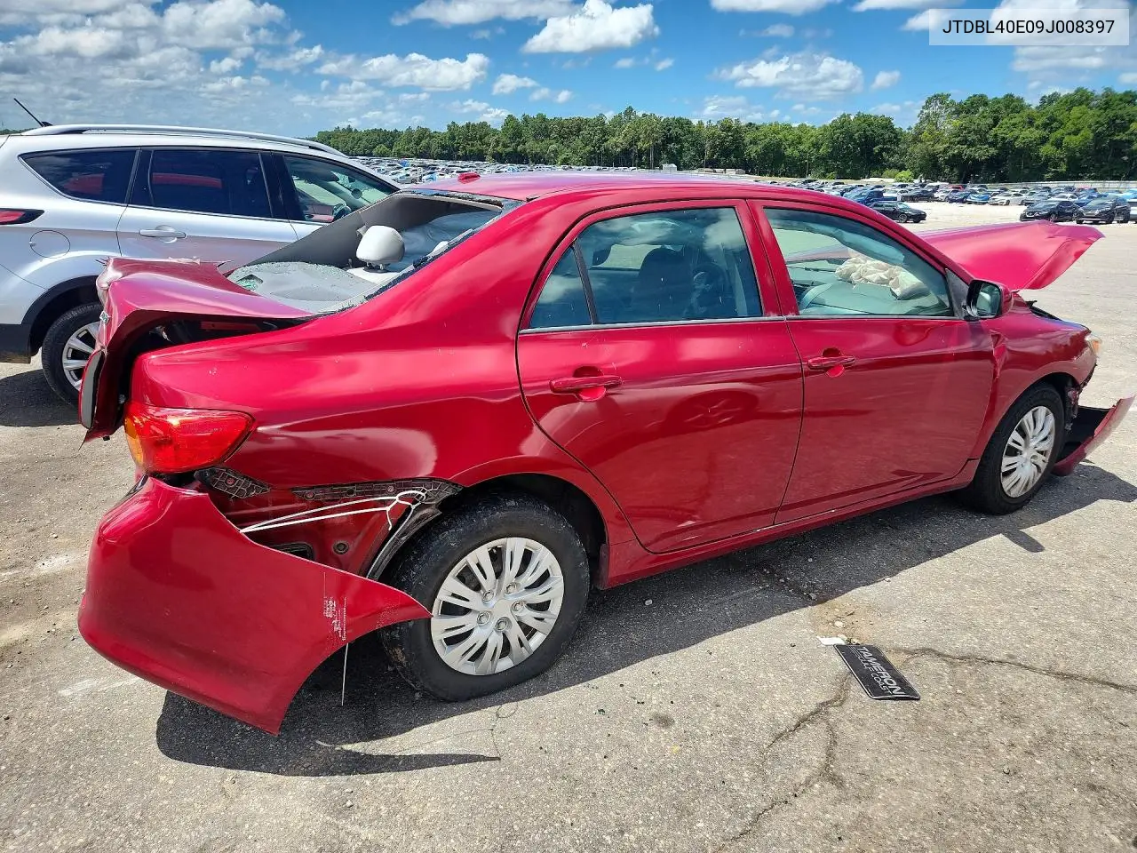 2009 Toyota Corolla Le VIN: JTDBL40E09J008397 Lot: 61768196