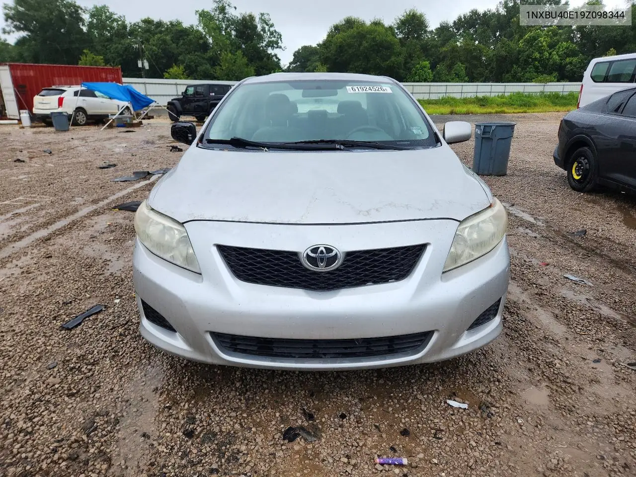 2009 Toyota Corolla Xle VIN: 1NXBU40E19Z098344 Lot: 61924526