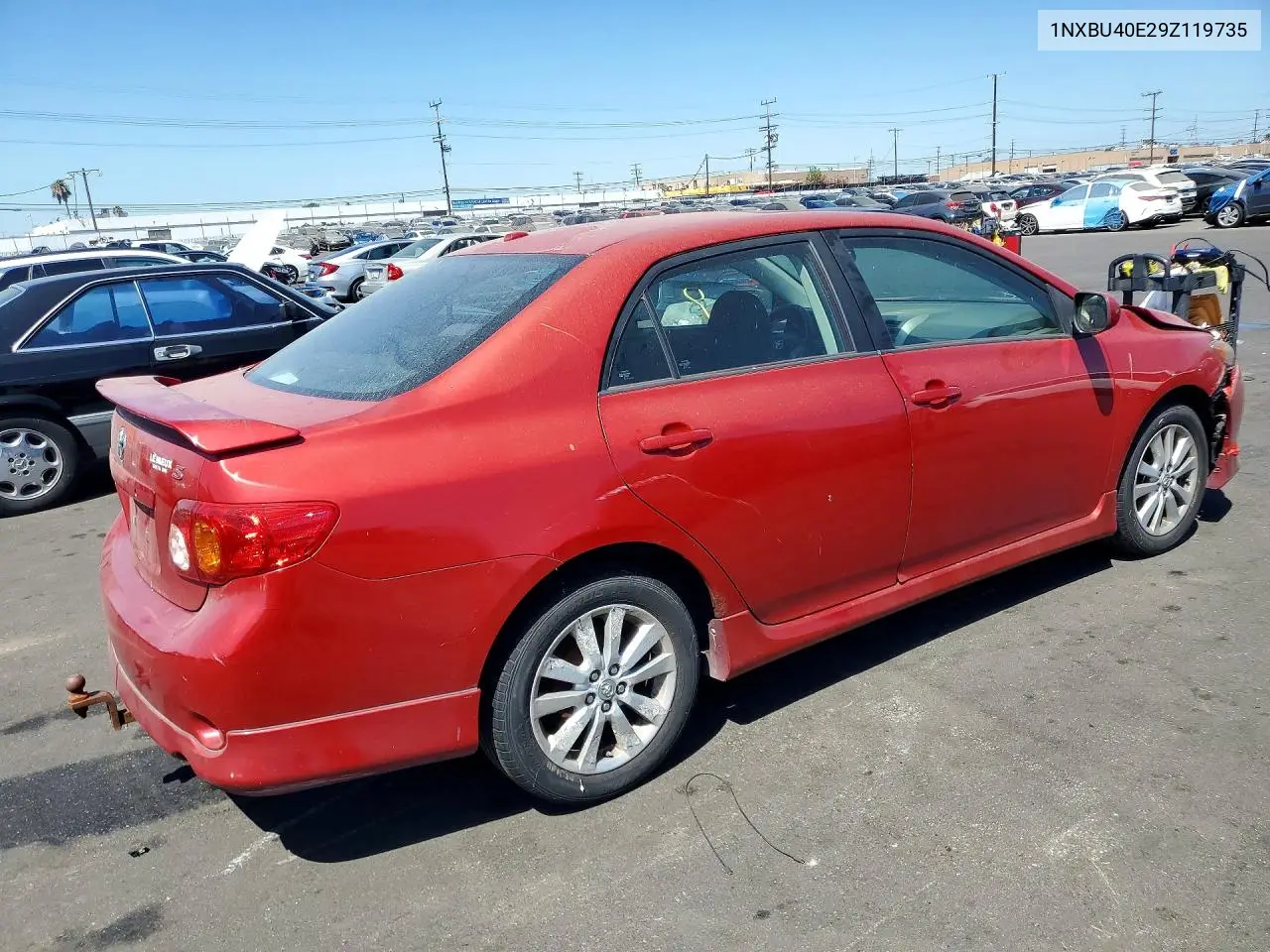 2009 Toyota Corolla S VIN: 1NXBU40E29Z119735 Lot: 62222596