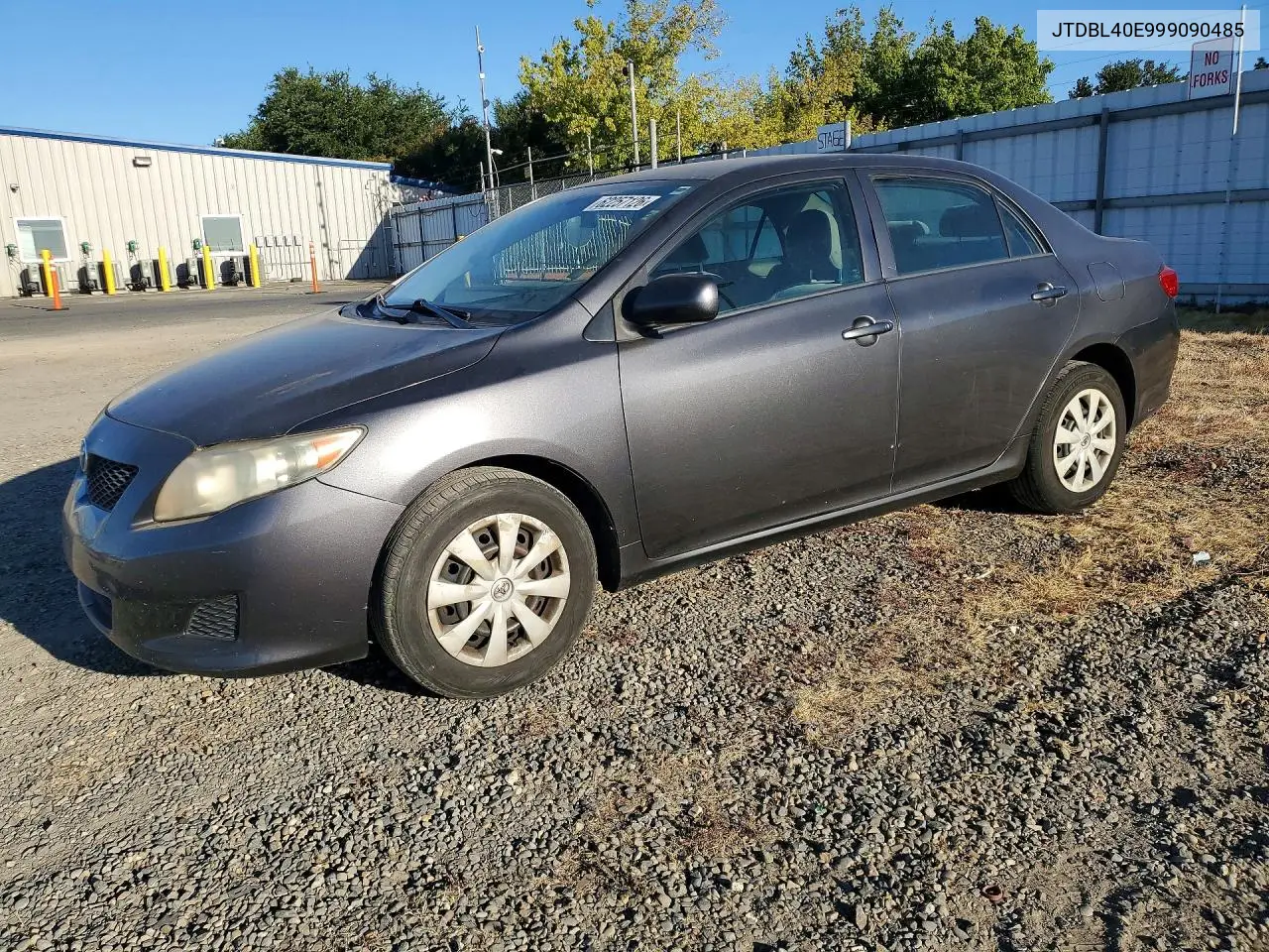 2009 Toyota Corolla Le VIN: JTDBL40E999090485 Lot: 62257126