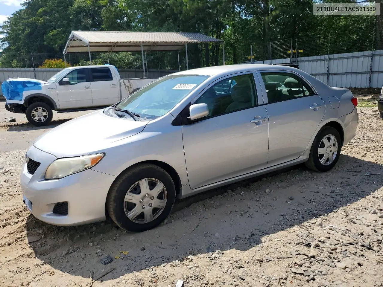 2010 Toyota Corolla Le VIN: 2T1BU4EE1AC531580 Lot: 58396926